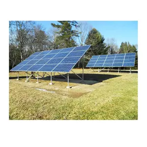 Tốt nhất năng lượng mặt trời mặt đất gắn kết tự làm năng lượng mặt trời điện PV gắn đường sắt Kit mặt đất gắn kết PV hệ thống năng lượng mặt trời tự làm năng lượng mặt trời