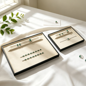 Bandeja multifuncional para exhibir y almacenar joyas, anillos, collares y pendientes, plato multiusos para exhibición e inspección en tiendas minoristas. - Product Image 3
