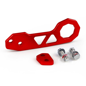 ตะขอลากรถอะลูมิเนียม JDM สำหรับ Honda Fit GK5 สีฟ้า แบบ 2 รูยึด - Product Image 4