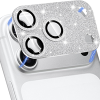 Protection d'objectif photo intégrale électroplaquée AR AF en métal scintillant pour iPhone 18 Pro, 17 Pro, 18 Pro Max, 17 Pro Max