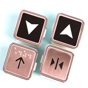 Botón Cuadrado Rojo para Elevador Estilo Industrial <span class=keywords><strong>ANWEN</strong></span> PB-12 - Product Image 4