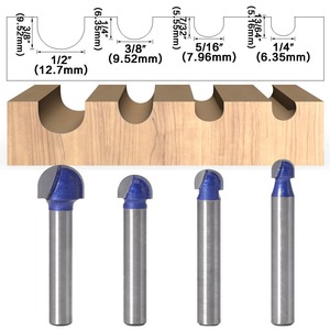 Fraise à queue ronde de 6 mm, fraise à noyau, outils CNC de pointe, fraises de défonceuse pour le travail du bois, outils de découpe pour le bois - Product Image 2