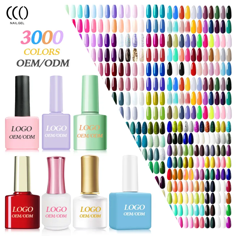 CCO Vente en gros de vernis à ongles professionnel de marque privée gel UV inodore vernis à ongles gel de couleur