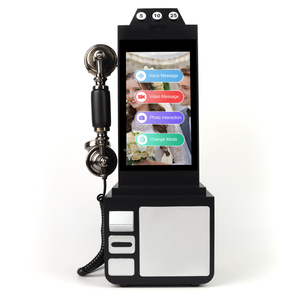 Livre <span class=keywords><strong>d</strong></span>'or vidéo et audio tactile 8'' avec <span class=keywords><strong>enregistreur</strong></span> vocal pour mariages et événements, cabine téléphonique rétro, cabine photo - Product Image 4