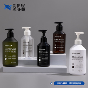 Minnie Comfortable 500ml Shampoo <b>Bottle</b> With <b>Pump</b> For Wash And Care Packaging - Product Image 2