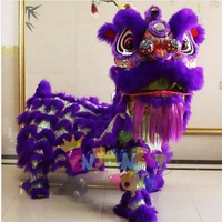 Haute qualité nouvel an chinois adulte Lion danse laine en peluche bambou tissage sud Lion authentique Lion danse Performance Costume