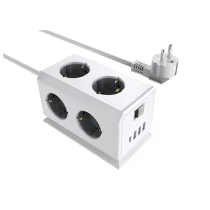 Original High Quality Switches EU standard power strip extension socket 6 outlets 3 USB and 1 TYPE C multifunctional plug socket