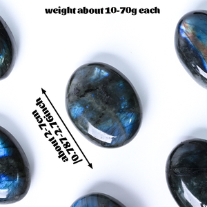 Piedra de Labradorita Azul Natural Pulida con Brillo, Piedra de Cristal para Regalos, Venta al Por Mayor - Product Image 5