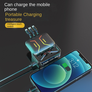 M80 TWS หูฟัง BT หูฟังไร้สายที่แท้จริงตัดเสียงรบกวนชุดหูฟังสเตอริโอเล่นเกมจอแสดงผล LED M80 - Product Image 3