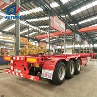 Semi-remorque surbaissée 3 ou 4 essieux, 60-80 tonnes, robuste, pour le transport de machines