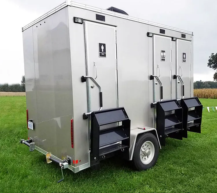 Luxury portable bathroom restroom trailer toilet manufacturers outdoor portable toilets camping mobile plastic price