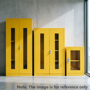 Emergency Cabinet 1920x1200x500mm Double Glass Door Left 2 Compartments Right Rod SCBA <b>Bracket</b> Fire Rescue Storage - Product Image 5