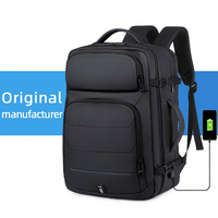 KOV 2026 Nuovo Zaino Unisex Oxford per Computer, Resistente, Impermeabile, Espandibile, USB, Antifurto, con Cintura a Cuscino d'Aria in Poliestere