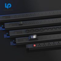 Personnalisé 19 ''réseau de distribution d'énergie Allemagne prise 8 ports pdu 1u 19 pouces 16A 220V interrupteur smart pdu liste de prix