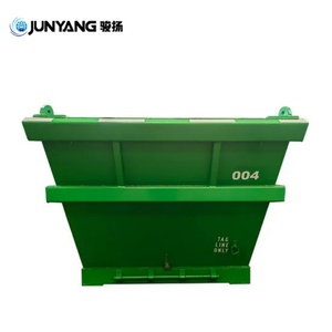 Contenedor de Residuos Marítimos de Acero CortenA de 6.5 CBM, Marca JUNYANG, Nuevo, de Alta Calidad, Certificado BV/LR, con 4 Patas de Anclaje, 13' de Longitud - Product Image 3