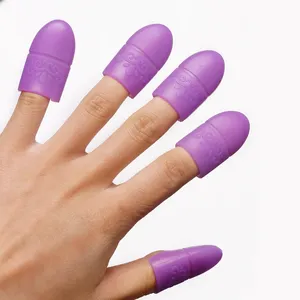 Lot <span class=keywords><strong>de</strong></span> 10 capuchons en silicone solide pour dissolvant <span class=keywords><strong>de</strong></span> <span class=keywords><strong>vernis</strong></span> à ongles, outils <span class=keywords><strong>de</strong></span> nettoyage <span class=keywords><strong>de</strong></span> manucure, enveloppe en plastique pour trempage - Product Image 6