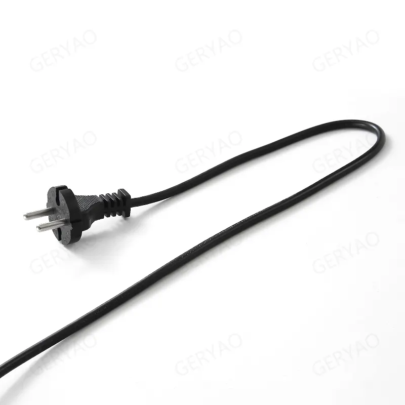 Europeu Tipo VDE 2 Pin Power Cord Plug Cable