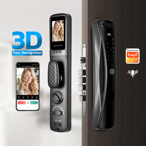 TUYA WIFI Sicherheits-Smartlock aus Holz mit Gesichtserkennung, elektrischem Fingerabdruck und schlüssellosem digitalem Türschloss - Product Image 2