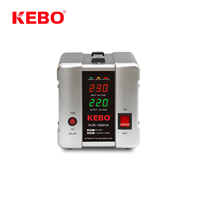 Régulateur de tension AVR haute efficacité HUR-1000VA monophasé 220V large plage de tension pour le ménage et le bureau