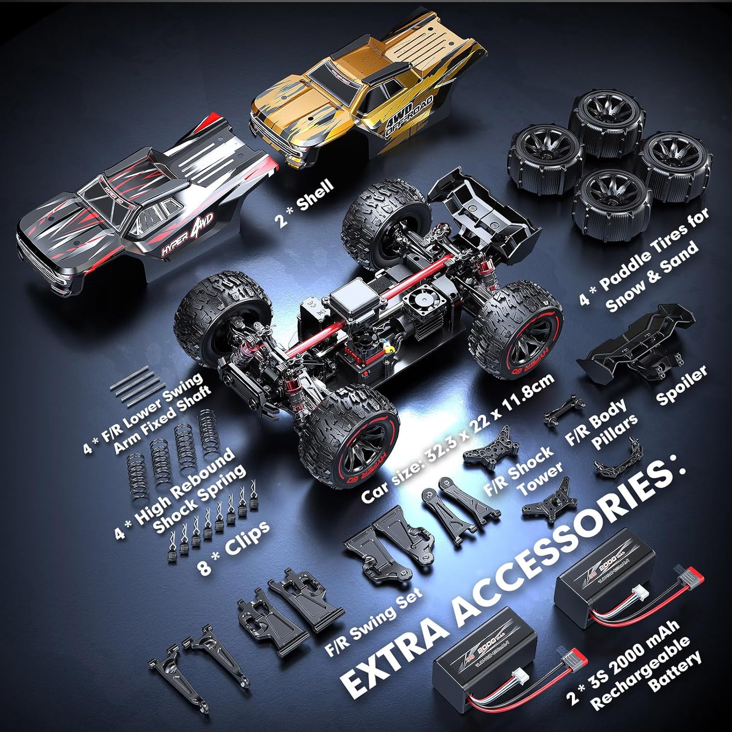DWI Dowellin HYPER GO H14210 1/14大人用ブラシレスRCカーRC