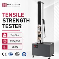 Machine d'essai de traction plastique 5kN ASTM D638, testeur universel pour l'allongement du caoutchouc ISO 527, contrôle qualité des polymères en laboratoire