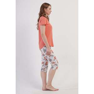 Combinaison de nuit ovale à manches courtes et col rond pour femmes - Product Image 2