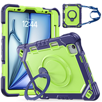Casing Tablet Desain Baru Grosir untuk iPad Air11 M4 M5/Pro11/Air4/Air5, Pelindung Tablet Tugas Berat dengan Dudukan Putar