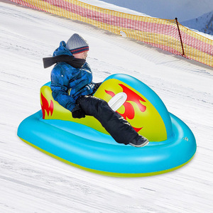 Luge à neige gonflable pliable en PVC pour sport de neige d'hiver personnalisée luge à neige luge gonflable <span class=keywords><strong>Tube</strong></span> de ski gonflable avec poignées - Product Image 2