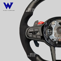 Volant en fibre de carbone CS adapté aux BMW Série 1 2 3 4 5 6 7 8 G20 G26 G30 G01 G02 G80 G82 G87 M3 M4 Accessoires de voiture