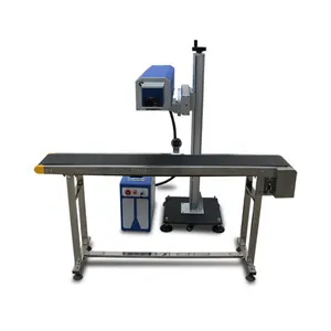 CO2 flying laser engraver laser marking printing machine with computer