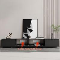 Meuble TV et table basse en bois au design moderne, personnalisables en gros, avec multiples rangements pour salon, bureau à domicile et appartement