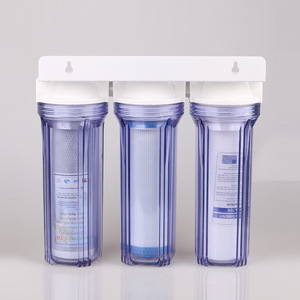 เครื่องกรองน้ำสามขั้นตอน 10 นิ้ว แบบยูนิเวอร์แซล สำหรับก๊อกน้ำในครัว พร้อมไส้กรองคาร์บอนกัมมันต์ เป็นมิตรต่อสิ่งแวดล้อม - Product Image 1