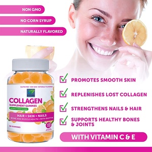 Caramelo Suave de colágeno Natural personalizado de fábrica para hombres y mujeres, con biotina, Zinc, vitamina C y E, para el crecimiento del cabello antienvejecimiento y - Product Image 3