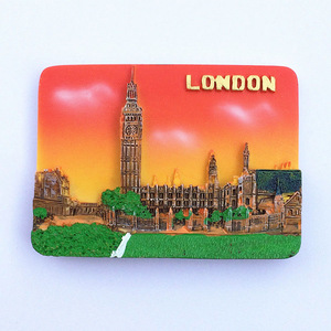 Fabbrica personalizzata paesi europei diversi <span class=keywords><strong>paese</strong></span> <span class=keywords><strong>città</strong></span> souvenir turistici Polyresin magnete frigorifero 3D resina magnete frigo - Product Image 3