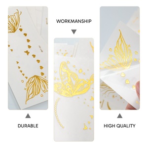 <span class=keywords><strong>Tatuaggi</strong></span> Temporanei Personalizzabili <span class=keywords><strong>con</strong></span> Lentiggini Colorate e Glitter Dorato Scintillante, Confezione <span class=keywords><strong>con</strong></span> Busta Stampata - Product Image 5