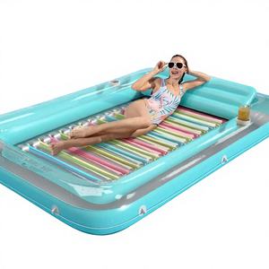 Colchoneta Flotante Inflable Gigante para Piscina, Lago o <span class=keywords><strong>Playa</strong></span>, para Adultos y Niños, Balsa de Diversión Acuática, Flotador Lounge - Product Image 4