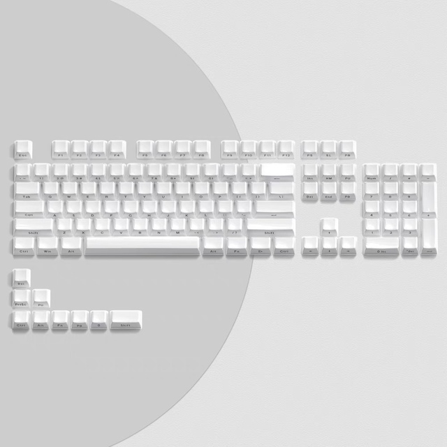 113 Keys OEM Double Shot Side Printing Transparent PC ABS Mechanical Keyboard Keycaps Sets