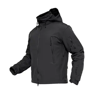 Men's tactical jacket Winter ski jacket Waterproof soft shell wool lined winter coat with multiple pockets