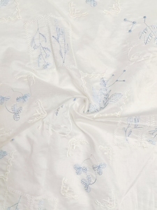 Nuevo Chaleco <span class=keywords><strong>de</strong></span> verano <span class=keywords><strong>de</strong></span> estilo chino, abrigo azul con <span class=keywords><strong>bordado</strong></span> <span class=keywords><strong>de</strong></span> <span class=keywords><strong>hojas</strong></span> <span class=keywords><strong>de</strong></span> flores <span class=keywords><strong>pequeñas</strong></span>, cómodo para tela Tencel transpirable - Product Image 3
