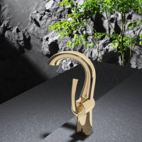 Grifo de Baño Europeo de Lujo Moderno con Acabado Cromado, Montado en Cubierta, Monomando de Latón con Mezclador de Agua Fría/Caliente para Lavabo