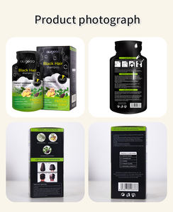 Tinte para el Cabello en Champú de Marca Privada Augeas, Sin Amoníaco, 3 en 1, Color Castaño Oscuro, Gris, Blanco, Natural, Herbal, Permanente, Rápido, Negro, en Sobres - Product Image 6