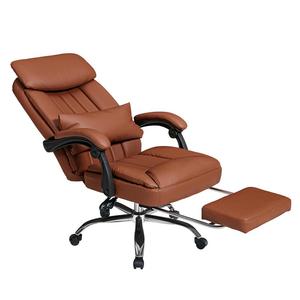 Smart Genuine Leather Office Chair <b>Sofa</b> Revolving <b>Swivel</b> Chair Modern Design Stainless Steel Frame - Product Image 2