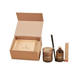 Luxury Niche Scent <b>Gift</b> <b>Box</b> Flameless Reed Diffuser & Scented Candle Perfect Birthday Present Guest Favor - Product Image 5