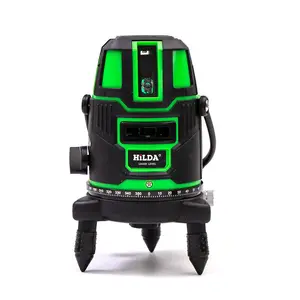 Mininivelador automático de alta precisión, 5 líneas, 3D, láser verde, autonivelante, nivel láser rotativo 360, para tiling