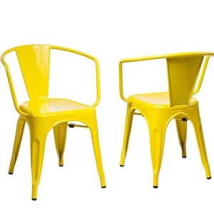 كرسي توليكس معدني بمسند ذراع للاستخدام التجاري، مناسب لغرفة الطعام وغرفة المعيشة والحديقة والشرفة - Product Image 1