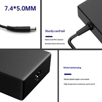 Adaptateur secteur pour ordinateur portable 180W 19.5V 9.23A 7.4x5.0mm avec embout DC pour ordinateur portable, marque OEM, noir