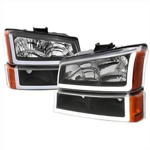 Faro Anteriore Auto, Fanale Anteriore per Chevrolet Silverado 2003-2006, <span class=keywords><strong>Fari</strong></span> Trasparenti, Lampada Paraurti - Product Image 2