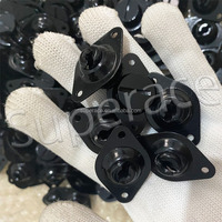 Dzus Fasterns 7/16" Attache rapide noire à éjection automatique à tête fendue pour capot et panneau de carrosserie de voiture de course Sprint