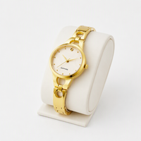 Montre à quartz pour femmes en acier inoxydable doré de luxe, marque tendance, neuve, résistante à l'eau, best-seller
