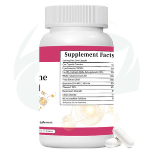 Cápsulas de Ergotioneína y AKG Antienvejecimiento, Suministro de Fábrica China de Hierbas, Suplemento Nutricional Diario Natural Sin Aditivos - Product Image 2